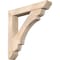 Ekena Millwork Olympic Slat Smooth Bracket w/ Offset Brace, Douglas Fir, 7 1/2"W x 44"D x 44"H BKT0806X44X44OLY06SDF - alternate 1